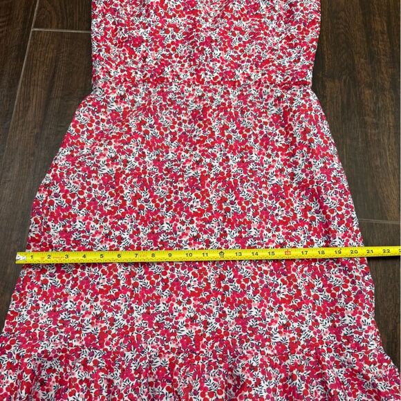 J Crew x Liberty of London Wiltshire Fit & Flare Midi Dress, Floral Berry, Sz 8T - Picture 8 of 17